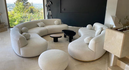 Luxus Designer Sofa-Set in organischer Form – Modular & modern