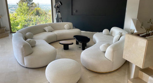 Luxus Designer Sofa-Set in organischer Form – Modular & modern